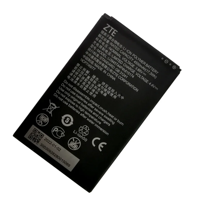 100 % originales neues 4500 mAh Li3945T44P4h 815174   Akku für ZTE MU5001 Wifi6 5G Tragbare WLAN-WLAN-Router-Akkus