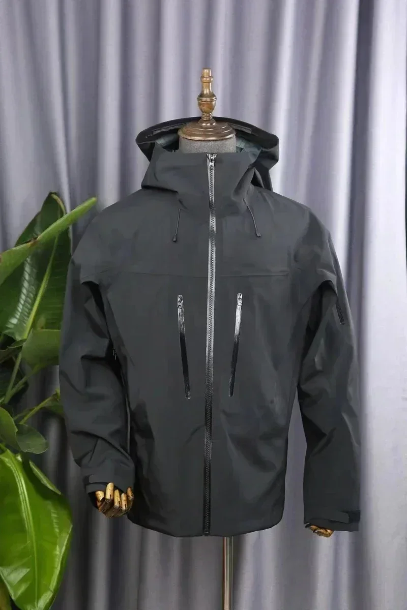 

2026 New High-Quality Fashion Outdoor Waterproof Windbreaker Hiking Jackets Three Layer Men Women High Quality Camping Coat