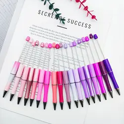 30PCS Multi Color Beaded Pen DIY Star Ocean Beadable Ballpoint Ball Pen Three Color Gradient Gift Advertising Pens