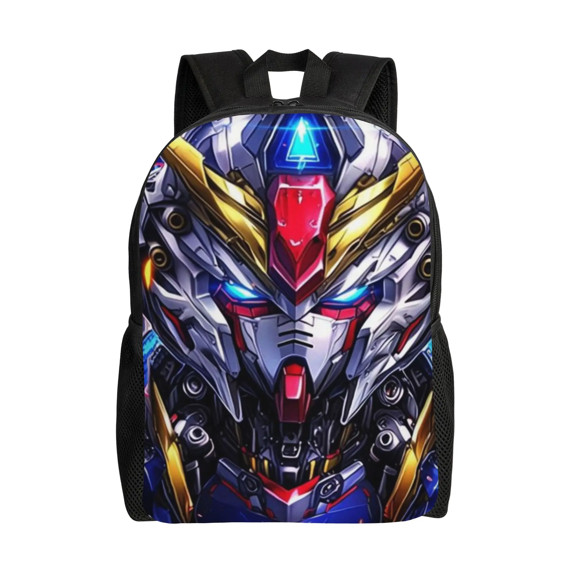 

Back to school season Robot Movies (26) Schoolbag Gundam Teenager Adjustable Strap Backpack