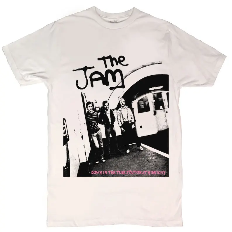 

Jam "Down At The Tube Station" Men's T-Shirt Adult Regular Fit Crew Necked T-shirt Classic T-Shirt Men's clothing