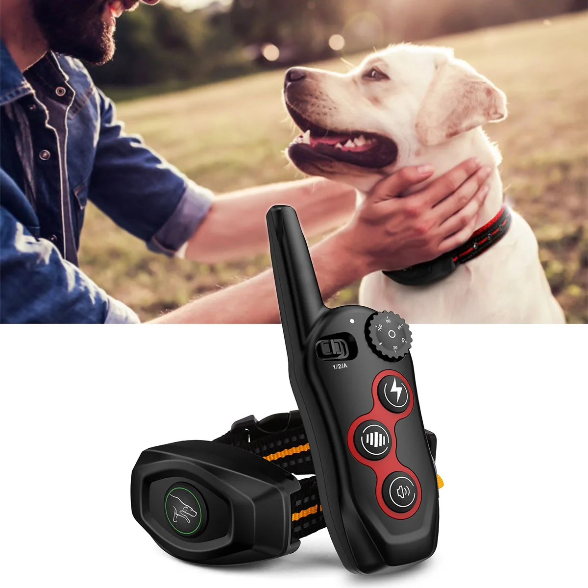 

Waterproof Dog Training Collar, Automatic Bark Collar for Large Medium Small Dogs, Anti Barking Training Rechargeable E-Collar