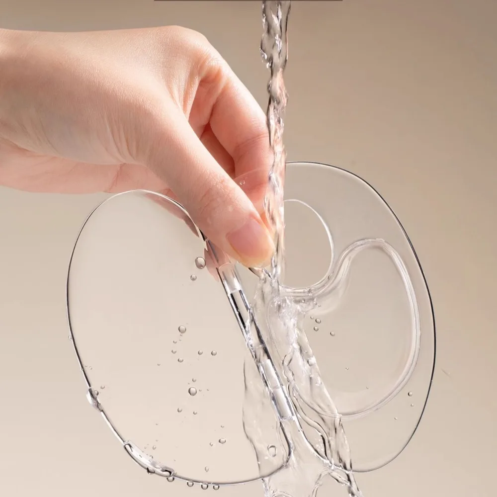 Foldable Liquid Foundation Palette Acrylic Makeup Tool Kit Mixing Cream Rod Set Storage Test Palette Cosmetic Beauty Accessories