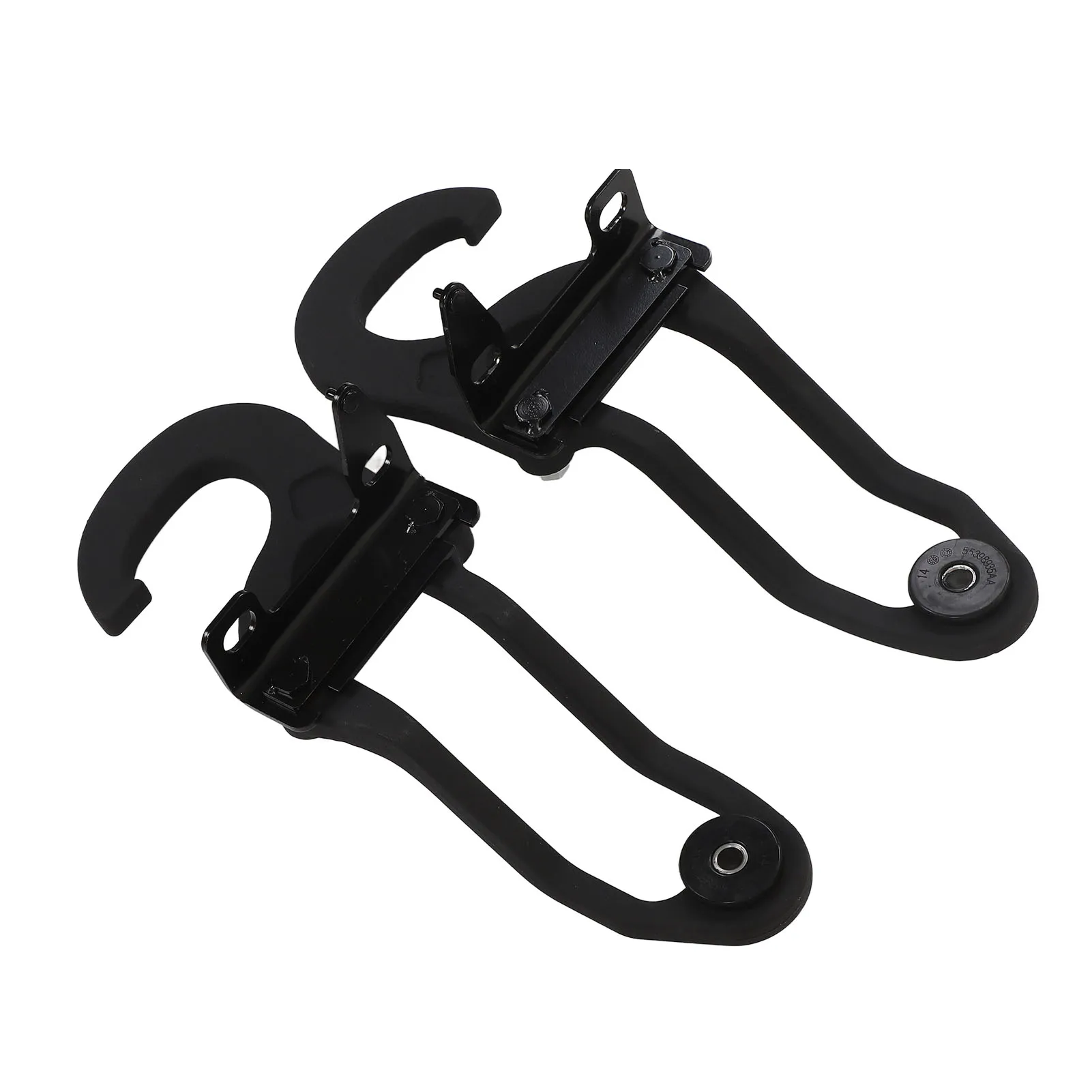 Car Tow Hooks Front Tow Hooks Kit with Bezel Bracket 68196982AA Heavy Duty Steel Replacement for Dodge Ram 1500 2009‑2019