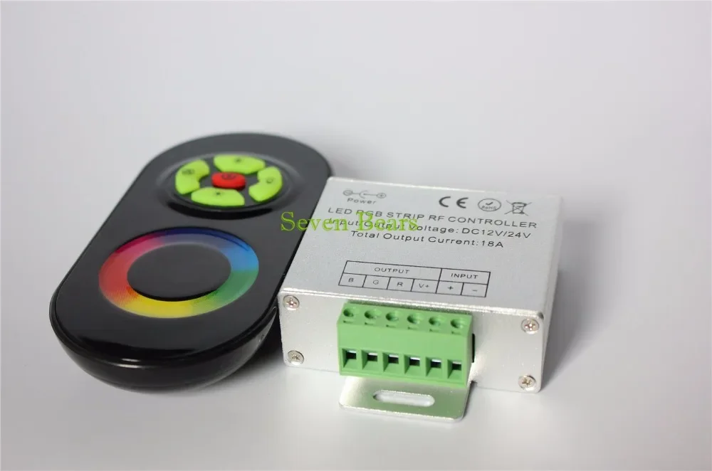 Magic Dream Color RGB LED Controller,DC12,24V 5 Keys Aluminum shell RF Touch RGB controller for led strips,wall lights