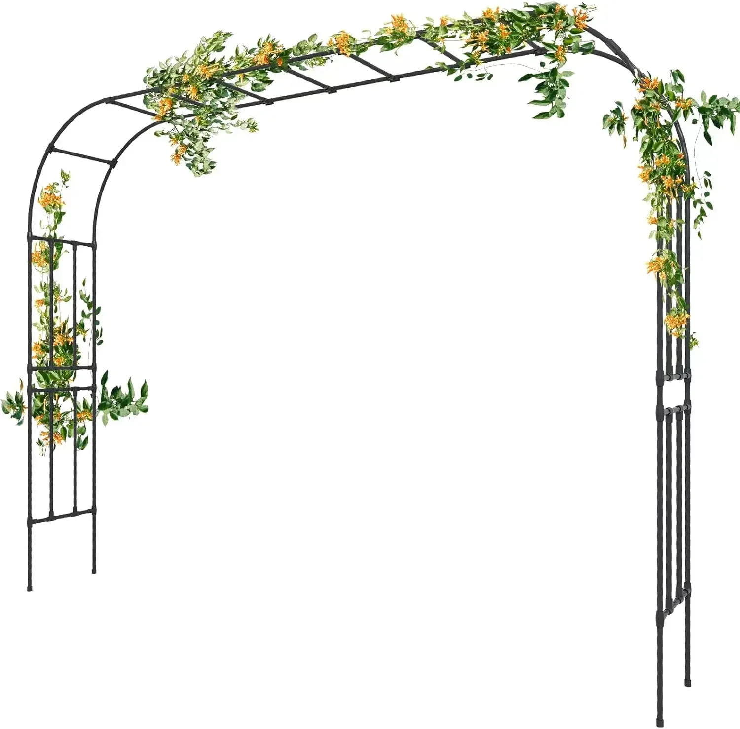 

Garden Arch Trellis - Length: 126in, Height: 94.5in Garden Arch Arbor Trellis for Climbing Plants Outdoor - Garden Arch for Lawn