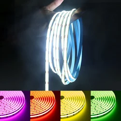 Hot sale Dimmable 24V CCT Cri 90 RGBW 12mm COB Led Light Strip For Indoor Decoration