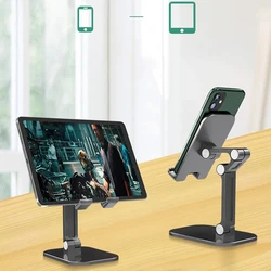 Foldable Desk Mobile Phone Holder For iPhone iPad Tablet Flexible Table Desktop Angle Height Adjustable Cell Smart Phone Stand