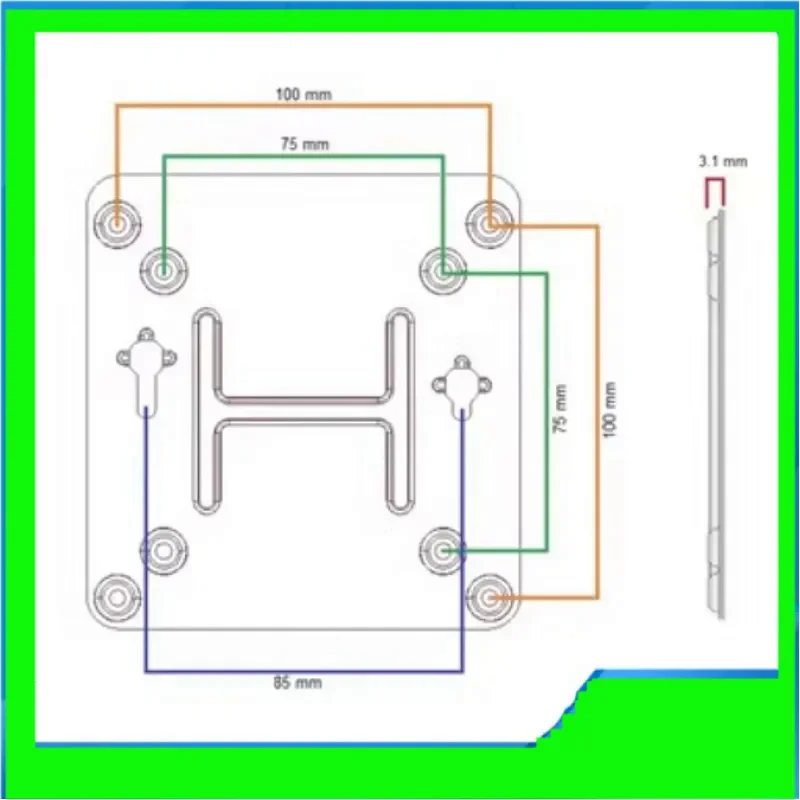 for Intel NUC Vesa Adapter Mount Bracket to Attach NUC Mini PC Computer Intel NUC 4 5 6 7 8 10 11