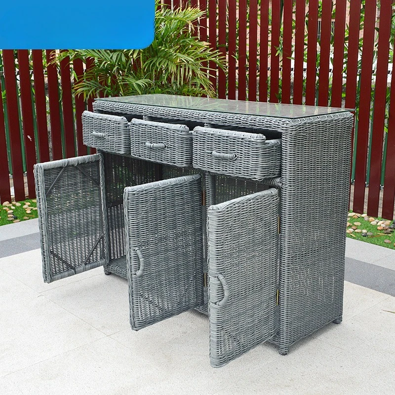 خزانة خارجية من الخيزران وشرفة وخزانة باب وخزانة أحذية منزلية مقاومة للماء وخزانة غرفة المعيشة وخزانة تخزين الحديقة #2