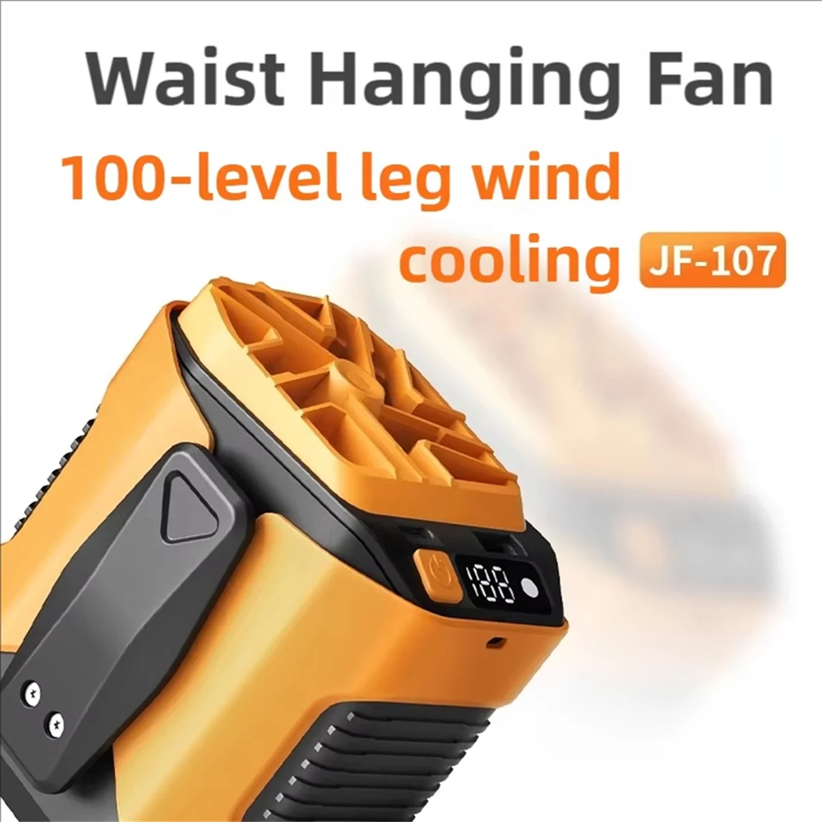 

AB51 100-Speed Mini Portable Fan,Large-Wind Portable Waist-Clamping Fan,Small & Hanging Fan for Outdoor Travel & Camping