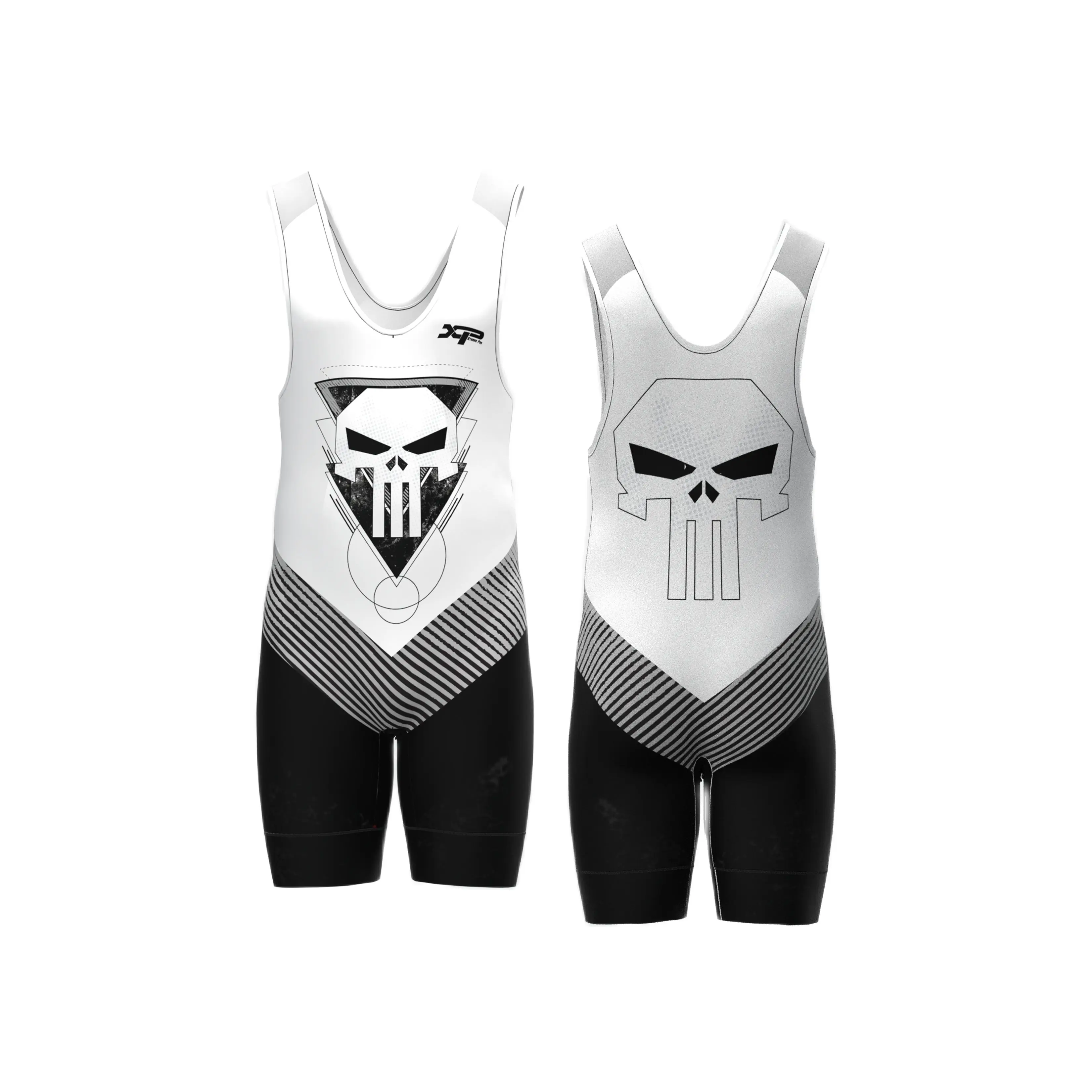 Men\'s Sleeveless Suit Wrestling Singlets Skinsuit Boxing Bodysuit Swimwear Gym Sport Wear Fitness Clothing Run Speedsuit Tights