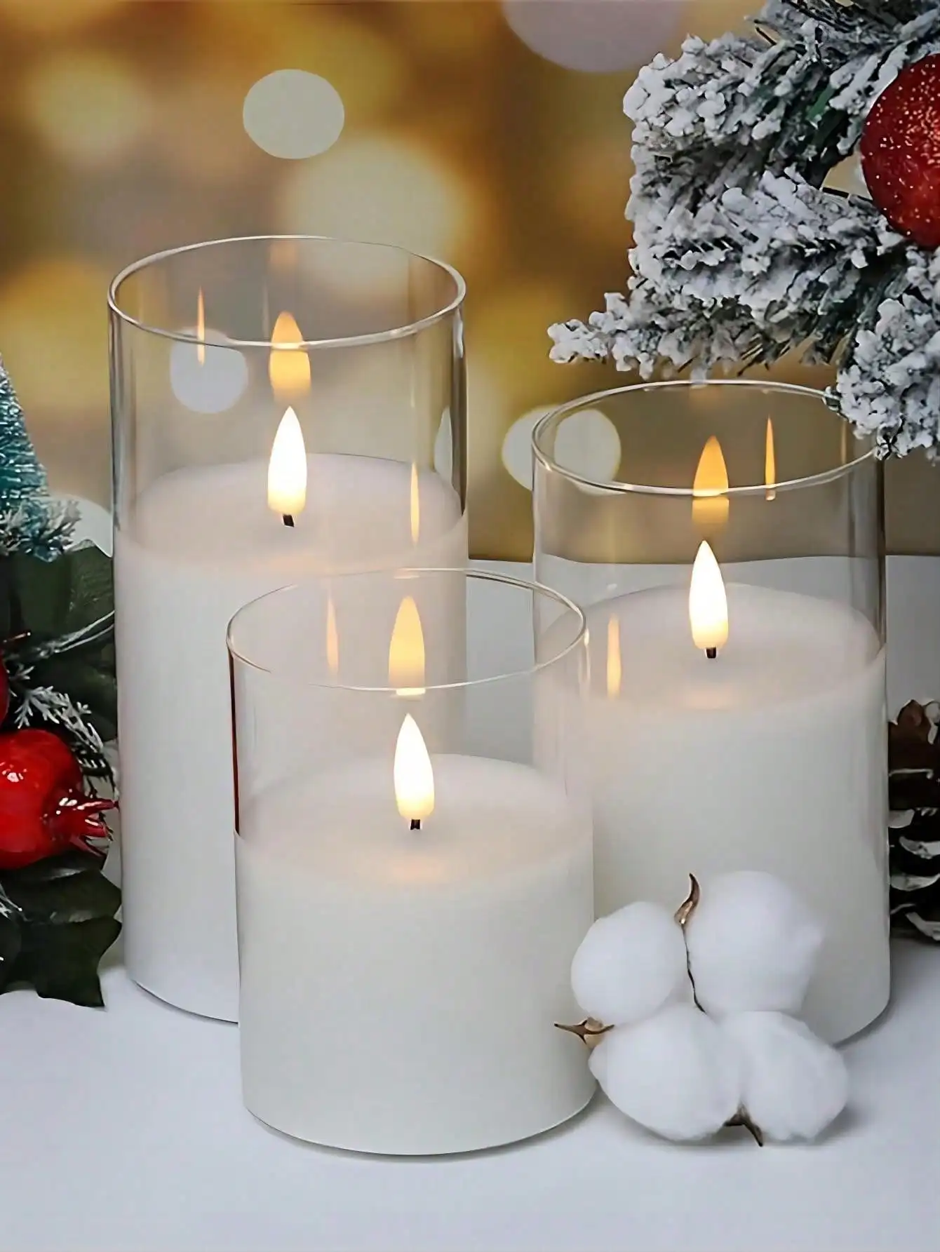 Electric Flameless LED Candles Lamp Holiday Decoration