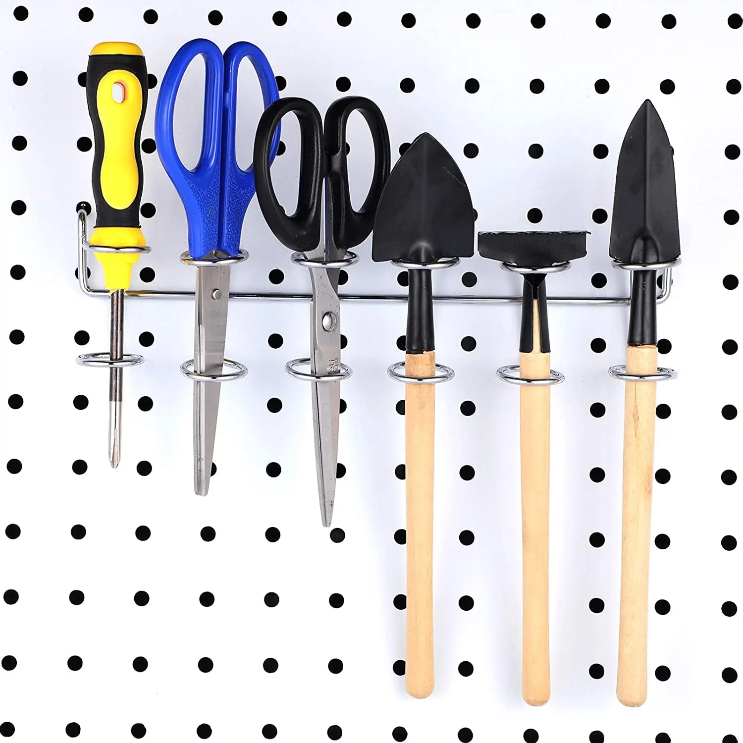 4 Pieces Multi-Tool Holders Screwdriver Holder Multi-Ring Tool Holders Tool Organizer Racks Pegboard Accessories