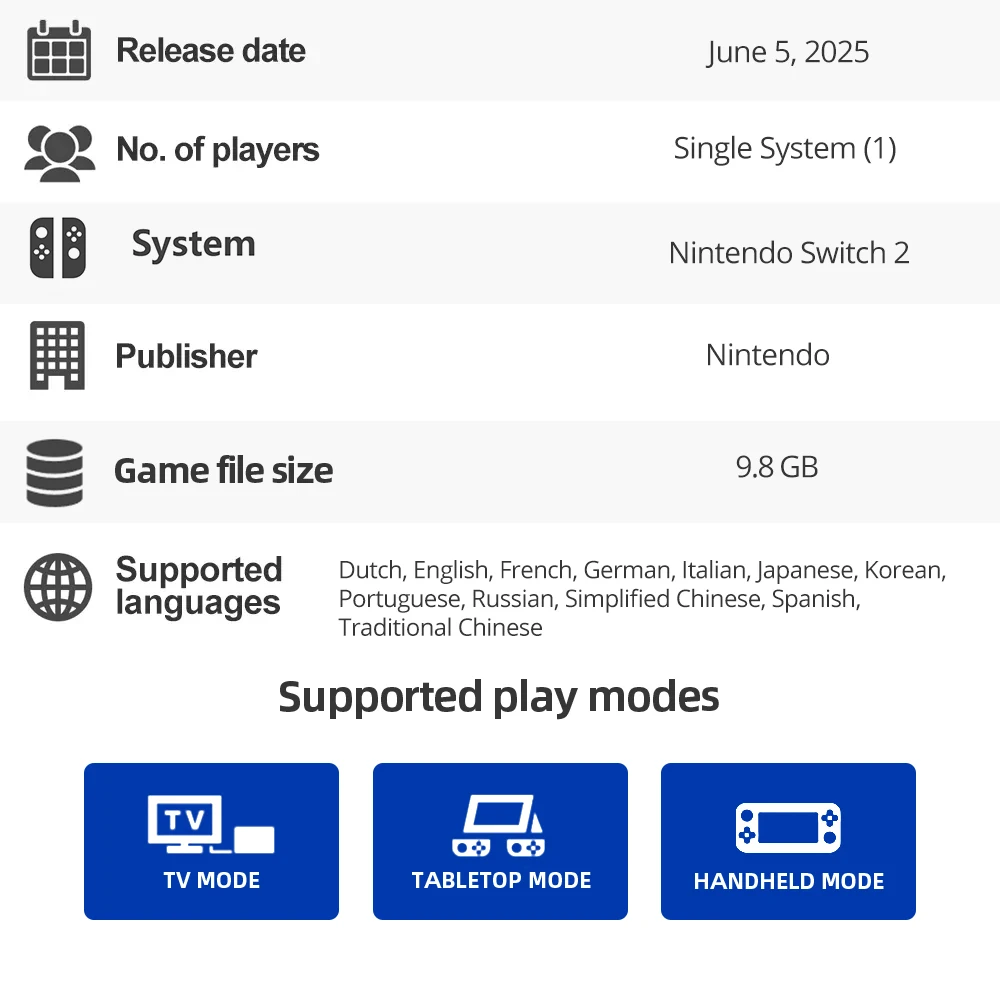 عروض ألعاب Nintendo Switch 2 - The Legend of Zelda: Breath of the Wild - ألعاب Adventure Action وإصدار RPG Genre Switch 2