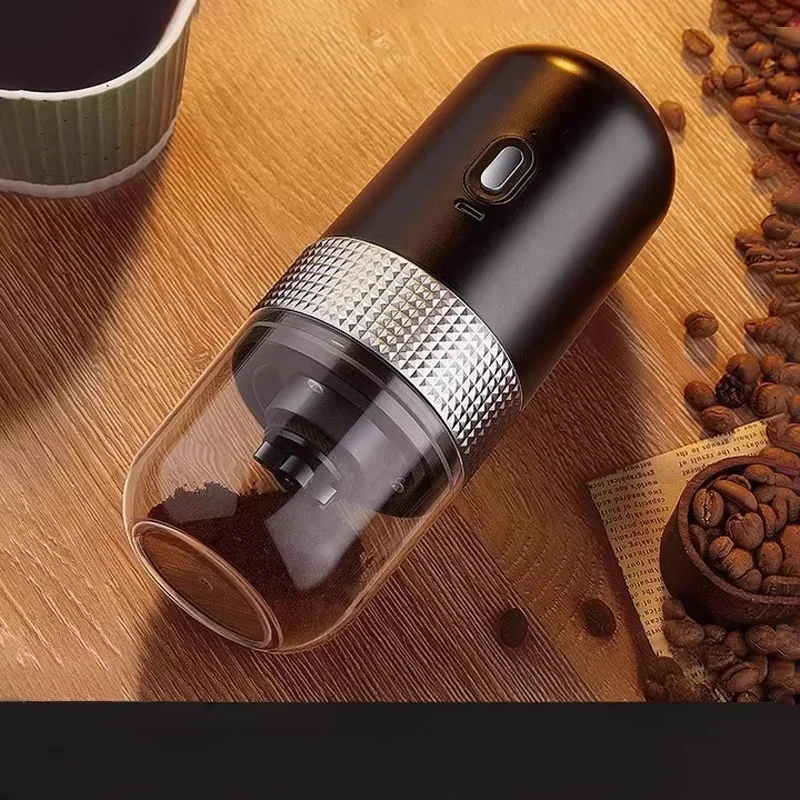 

Small automatic coffee bean grinder, home portable coffee machine, adjustable roughness