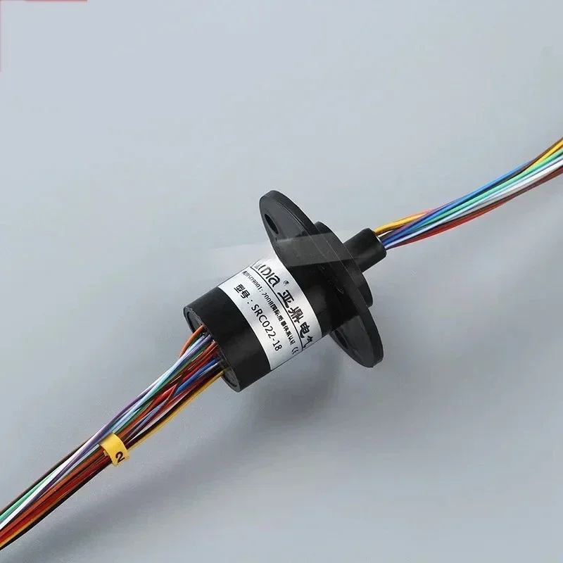 SRC022 micro conductive slip ring multi-channel compact collector ring 360 degree rotating slip ring