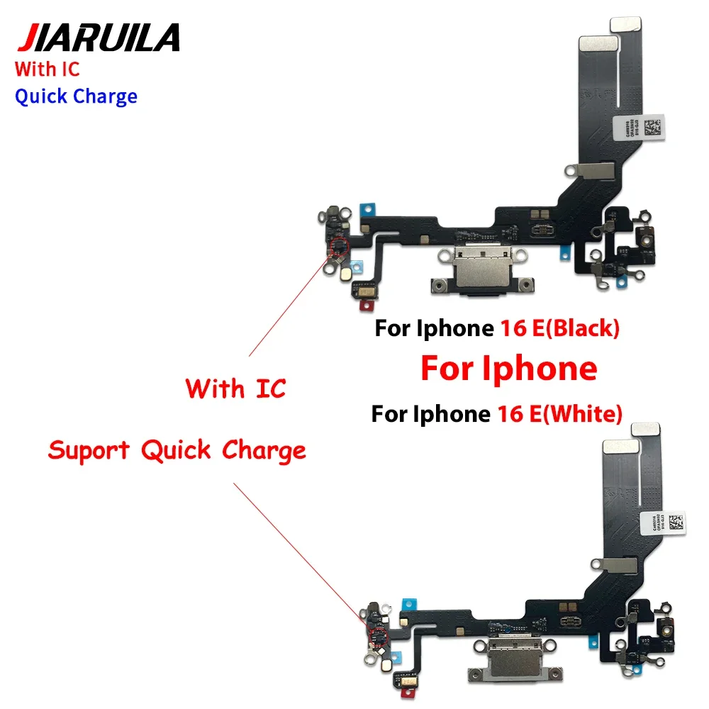 

10Pcs Charging Port Flex Cable For Iphone 16e 17 USB Charger Dock Connector with Microphone Repair