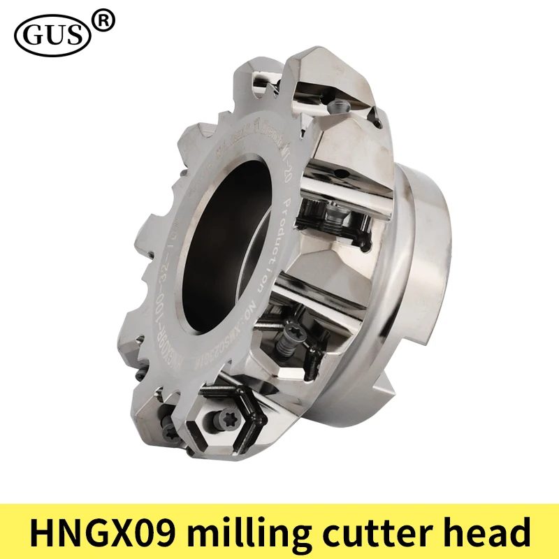 HNGX09 milling cutter head HNGX09R 45 degrees 50 63 80 100 125 Heavy Duty Cutting for HNGX0906 CNC turning tool carbide insert