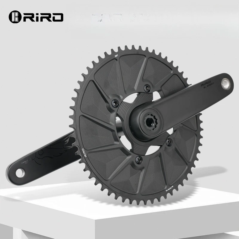 

RIRO road folding bicycle, carbon fiber ultra-light crank 29MM axis single disc power meter tooth disc modification