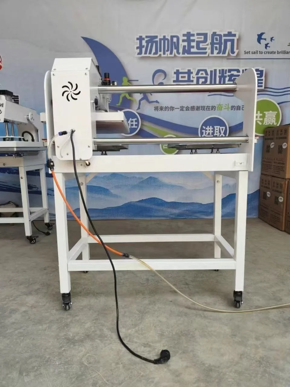 40*60cm Dual Beds Sublimation Heat Press Machine Thermal Heat Transfer Equipment for Sportswear Jersey T‑shirt Fabric Printing