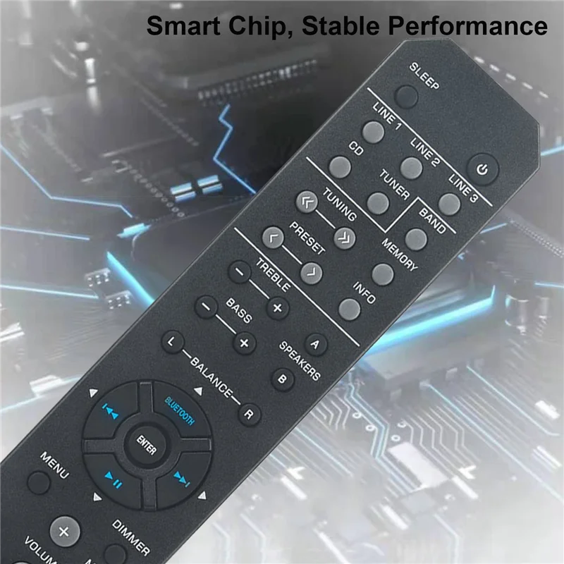 RAX33 Reemplace el control remoto para el receptor estéreo Yamaha R-S202 R-S202BL R-S202D RS202 RS202BL RS202D