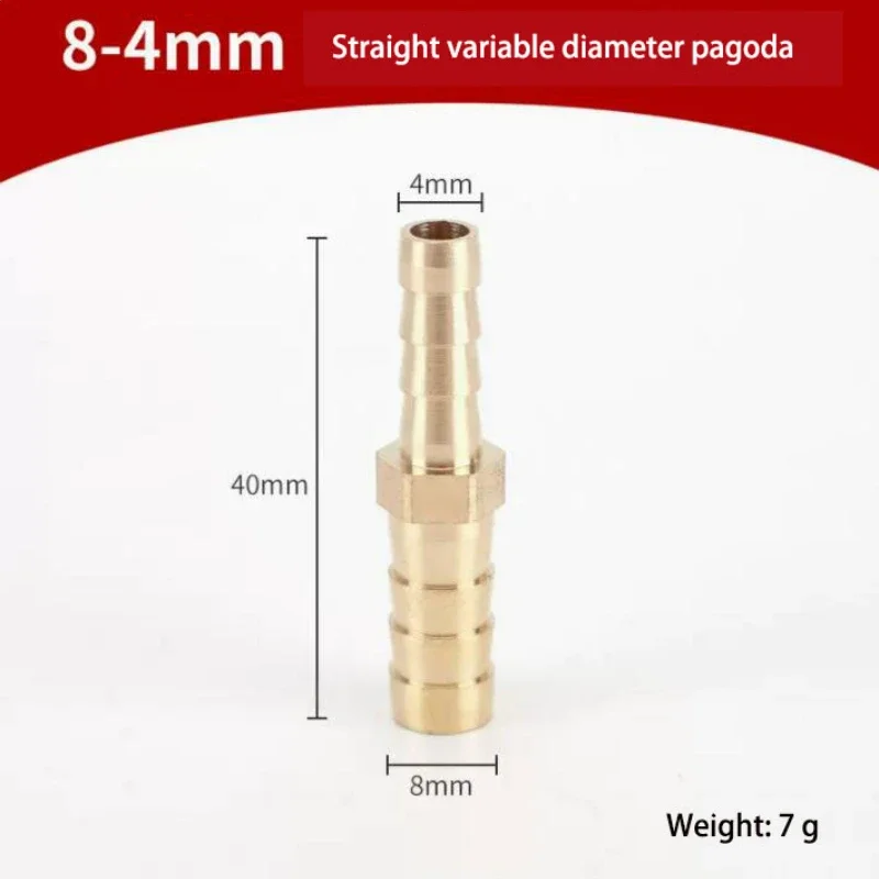 1 Stück Messing-Reduzierstück mit Schlauchanschluss, BSP-NPT-Gewinde, Pagodenadapter, 4-20 mm, für Gartenbewässerung, pneumatische Anwendungen und die Automobilindustrie. – Detail 7