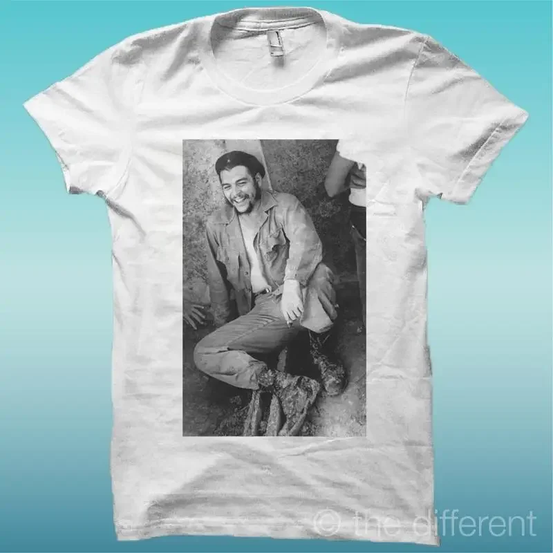 Camiseta Ernesto Che Guevara Sourire Blanc La felicidad es tener mi nuevo