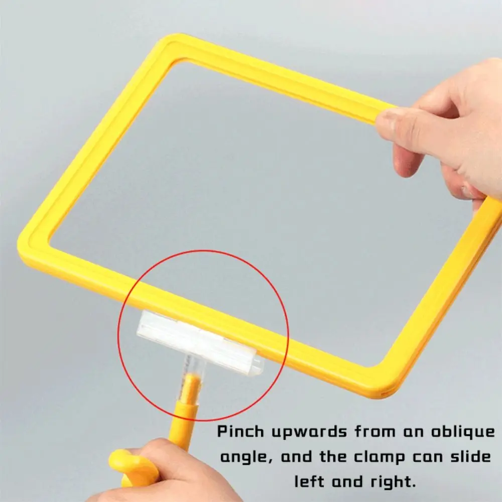 Plastic Price Tag Clip Color Rotatable Merchandise Price Display Clip A4/A5 Desktop Message Postcard Holder Supermarkets