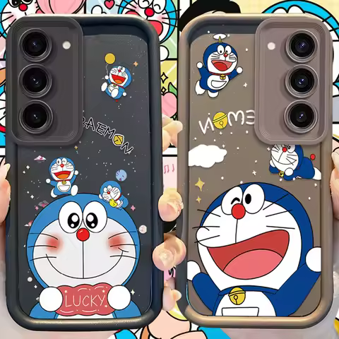 Doraemon Phone Soft Case for Samsung Galaxy S24 S23 S22 S21 Ultra Plus S20 FE A54 A53 A52 A52S A51 A50 A50S A34 A33 A32 5G Cover