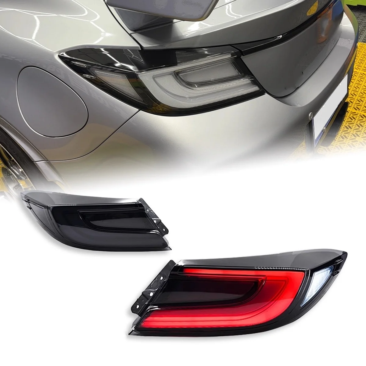 

Задние фонари для Toyota 86 Subaru BRZ 2021-2025, модифицированный дымчатый черный задний стоп-сигнал, светодиодный с динамическим указателем поворота