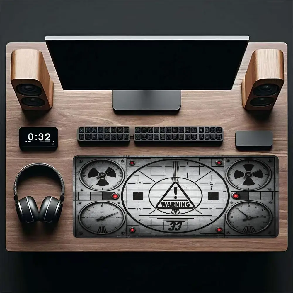 Machine room signal prompt mousepad vintage print slip resistant table mat for laptop office