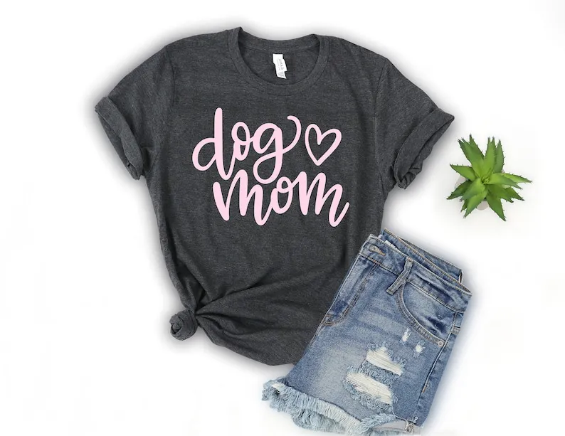 

Dog Mom Shirt, Dog Mama Shirt, Dog Mom Gift, Dog Mom Dog Mom 100% Cotton Fashion goth y2k Streetwear harajuku Drop Shipping