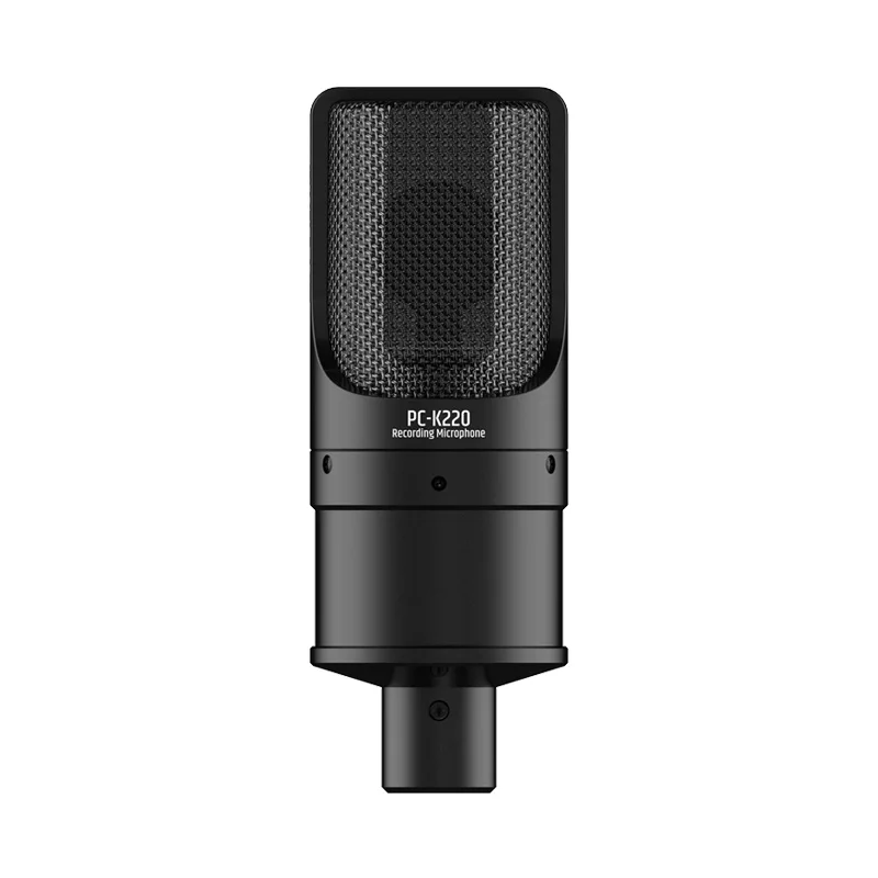 TAKSTAR PC-K220 XLR Condenser Microphone Professional Wired Recording Mic with Shock Mount for PC or Sound Card Recording