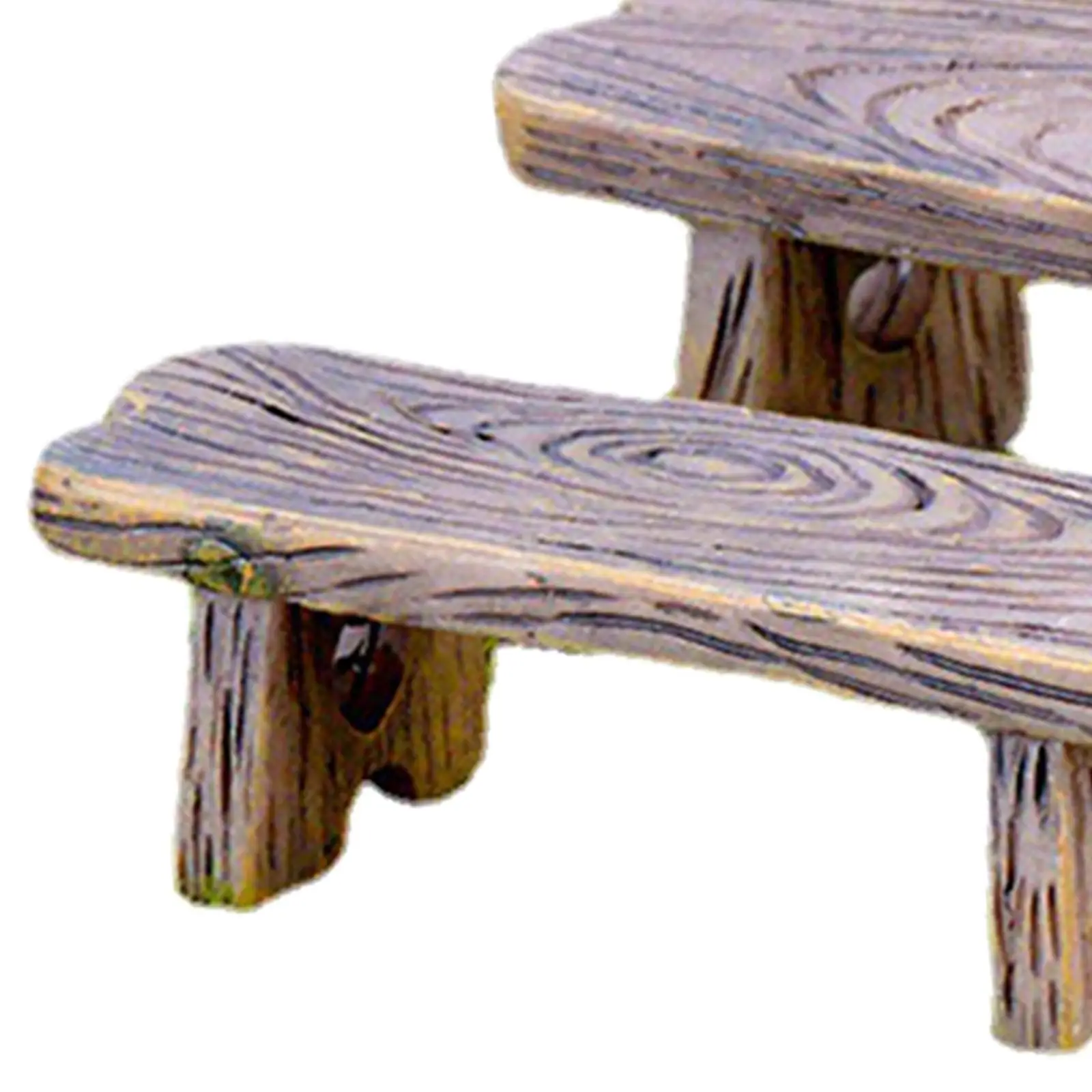 Simulation Mini Bench Bedroom Furniture 1Pair for 1:12 Dollhouse Playhouse Decoration Accessory Ornaments Creative Toys