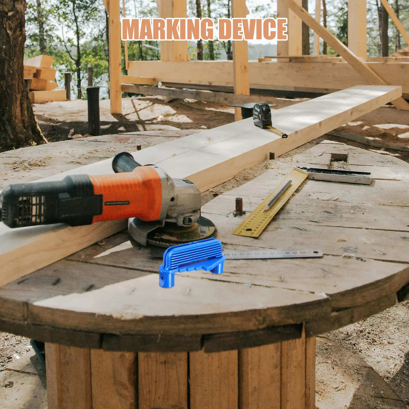 

Woodworking Scriber Line Ruler Center Marking Gauge Precision Centering Tool For Durable Plastic Scribing