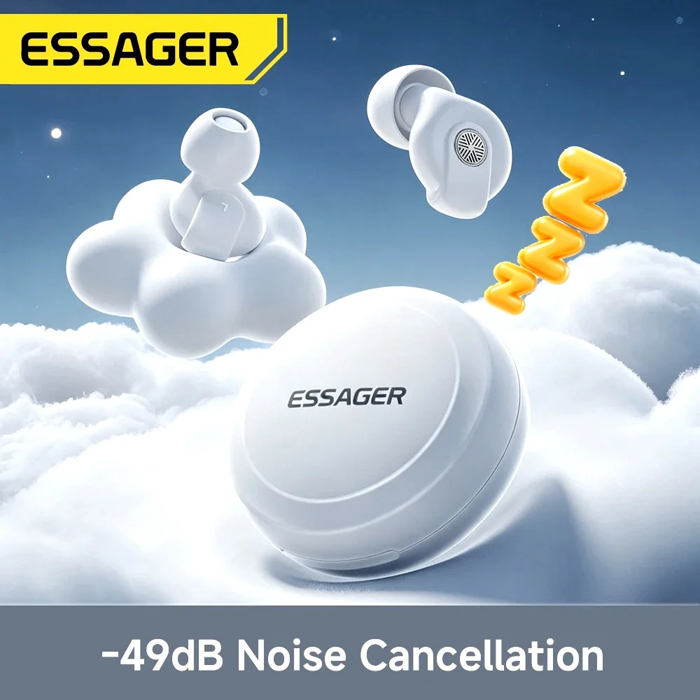 Essager Noise-canceling Sleep Earplugs 45-49dB Anti-Noise Hearing Protection Silicone Soft Earplug for Sleep Work Study Travel view 2