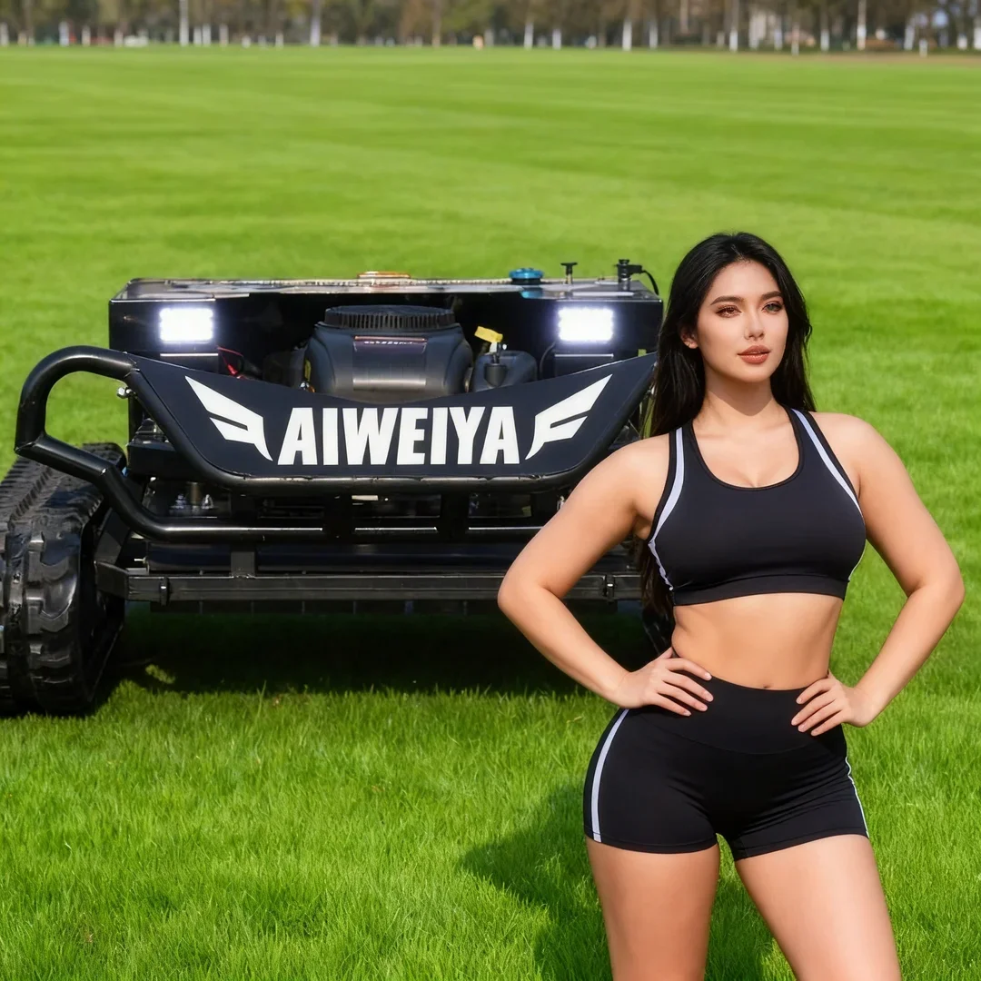 

Customized High-End Configuration Flail Lawn Mower 500m Remote Control All Terrain Large Fuel Tank For Home Garden Maintenance