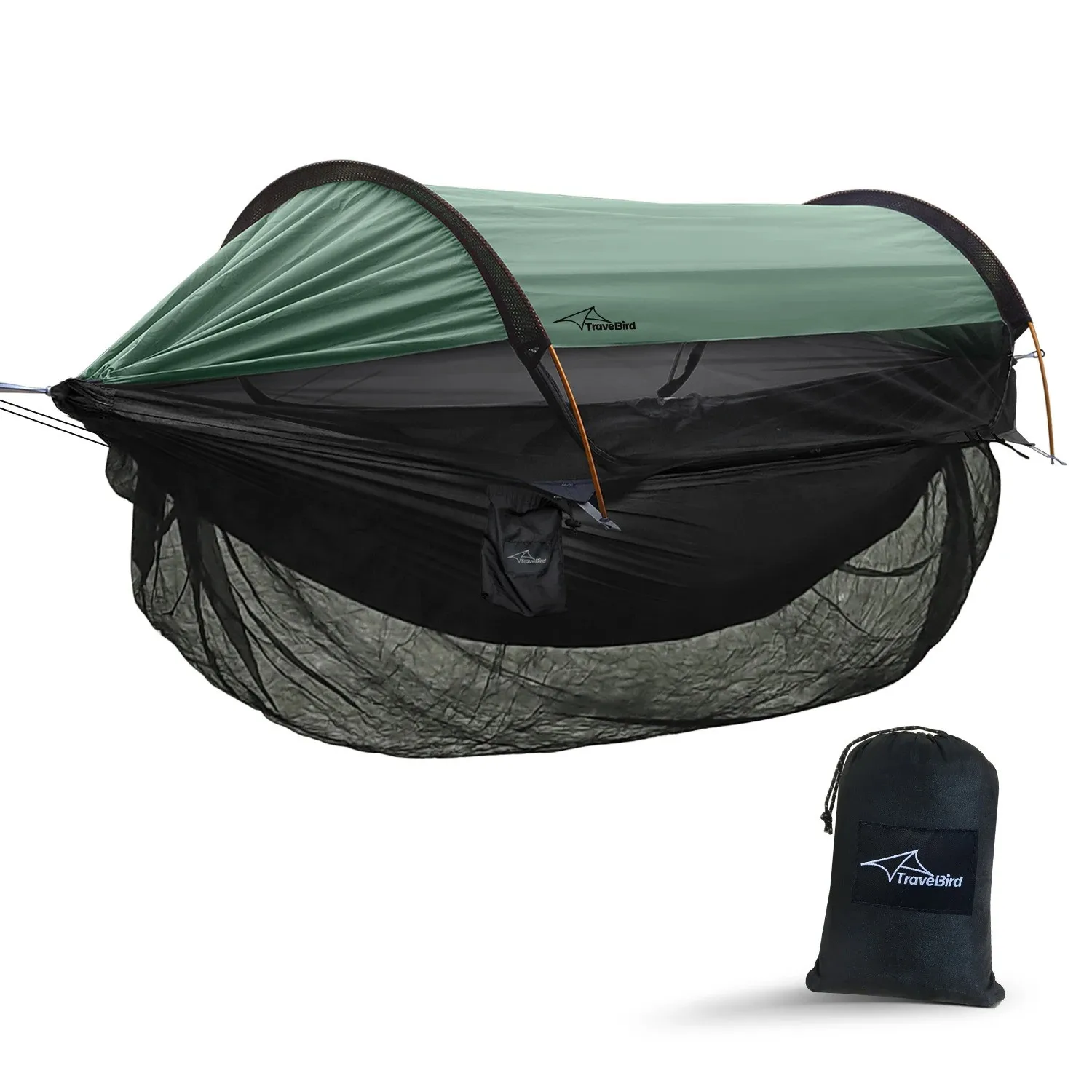 

Съемная противомоскитная сетка для гамака, универсальная, подходит для большинства походных гамаков, дополнительная защита от насекомых снизу.