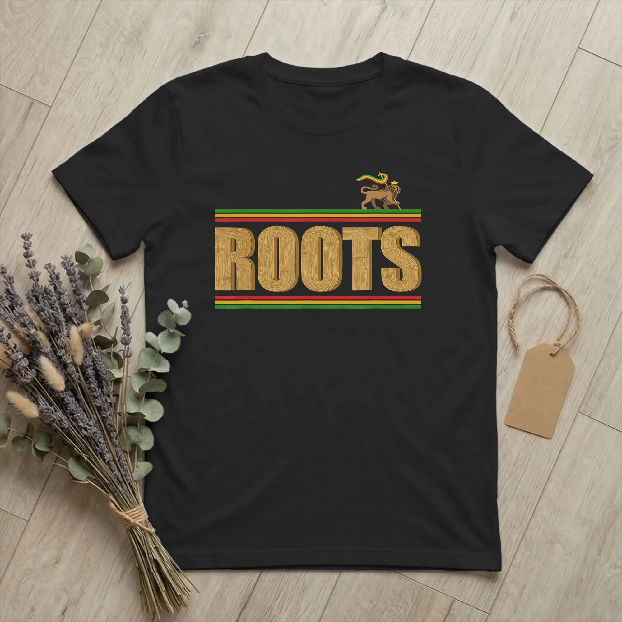 Men Roots Reggae Music Lion of Judah T Shirts Jamaica Cotton merchandise Humor Short Sleeve Crew Neck Tees Plus Size T-Shirt
