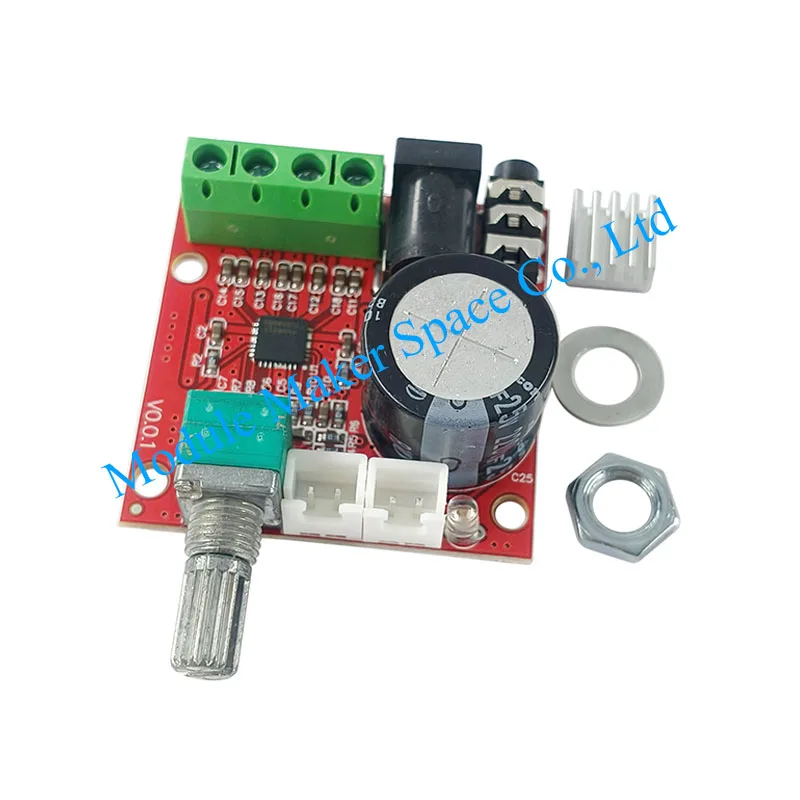 12V Mini Hi-Fi PAM8610 Audio Stereo Amplifier Board 10W+10W Dual Channel D Class HIFI Audio Amplifier Board