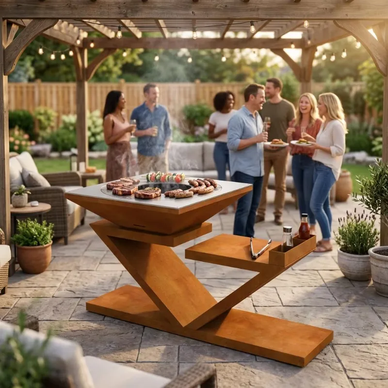 Versatile outdoor grill for hiking and camping