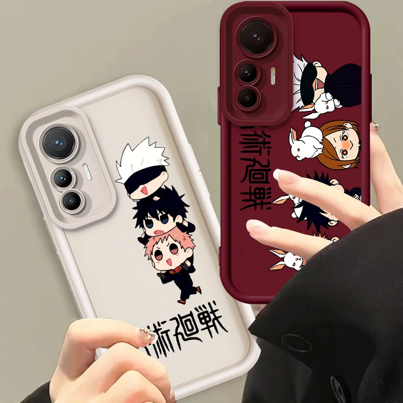 

Jujutsu Kaisen Anime Art Cute Eye Ladder For Xiaomi MI 14 12T 11 Lite Poco M3 X5 X4 F5 F4 F3 F2 GT Pro 5G TPU Phone Case