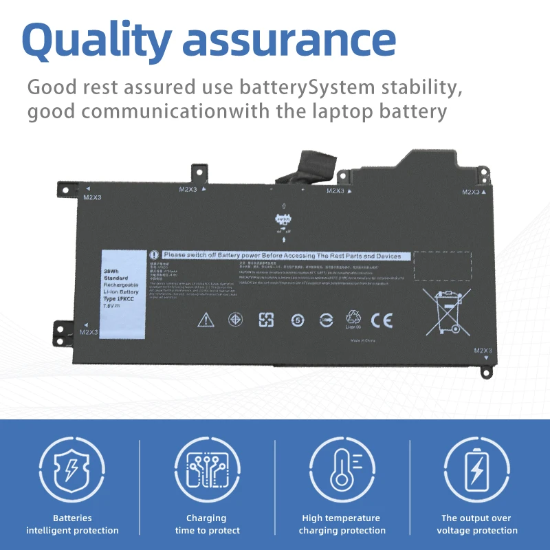 SUOZHAN nueva batería de ordenador portátil 1FKCC 7,6 38W para Dell Latitude 7200 2 en 1 7210 2 en 1 serie Notebook 09NTKM 9NTKM 0D9J00 0KWWW4