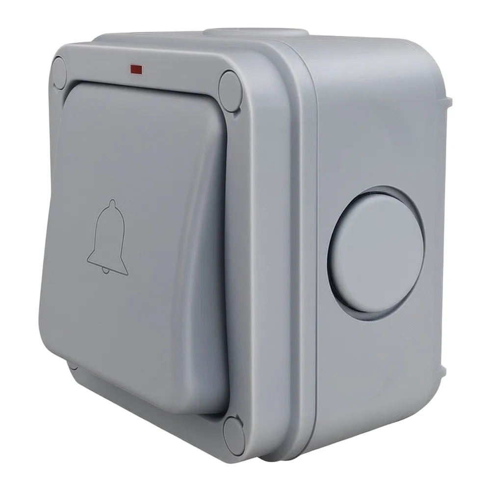 IP66 Certified Momentary Push Button Switch with Indicator Light for Gate and Garage Door Control in Wet or Dusty Environments