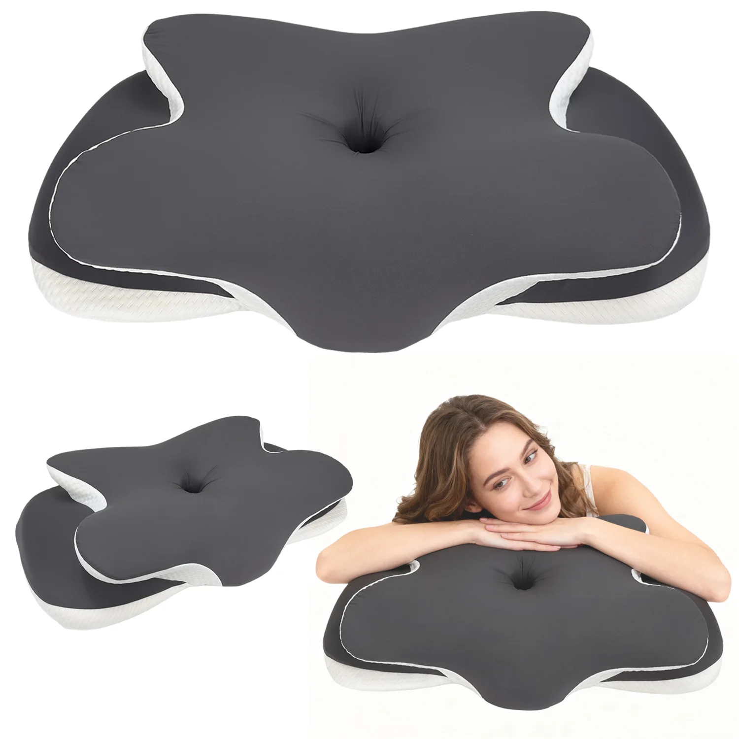 

New Upgrade Memory Foam Pillow Cervical Pillow Neck Pain Relief Contour Ergonomic Orthopedic Neck Support for Side Sleeper Gift