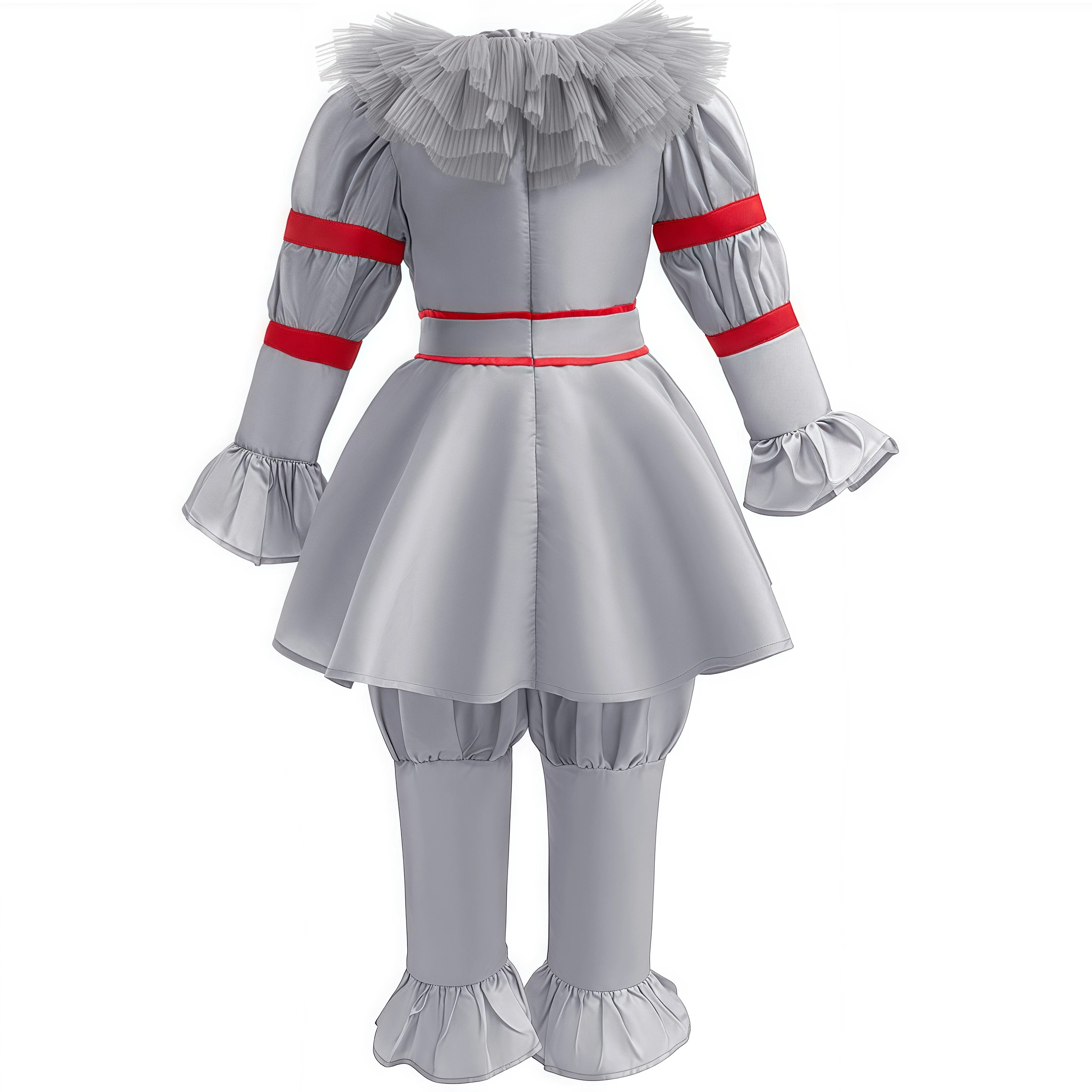 Scary Movie Clown Costume Boys Killer Tops With Pants For Children Kids Joker Halloween Role-Play Party Carnival Dress Up Outfit