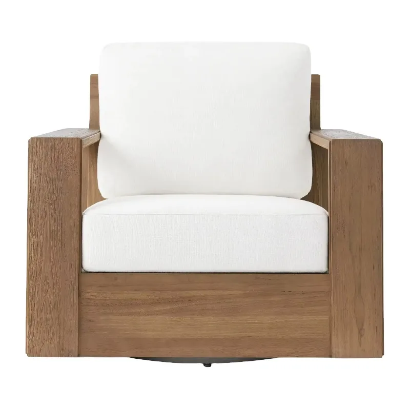 

Американский уличный вращающийся стул из массива тикового дерева, балконная мебель, уличная мебель для патио