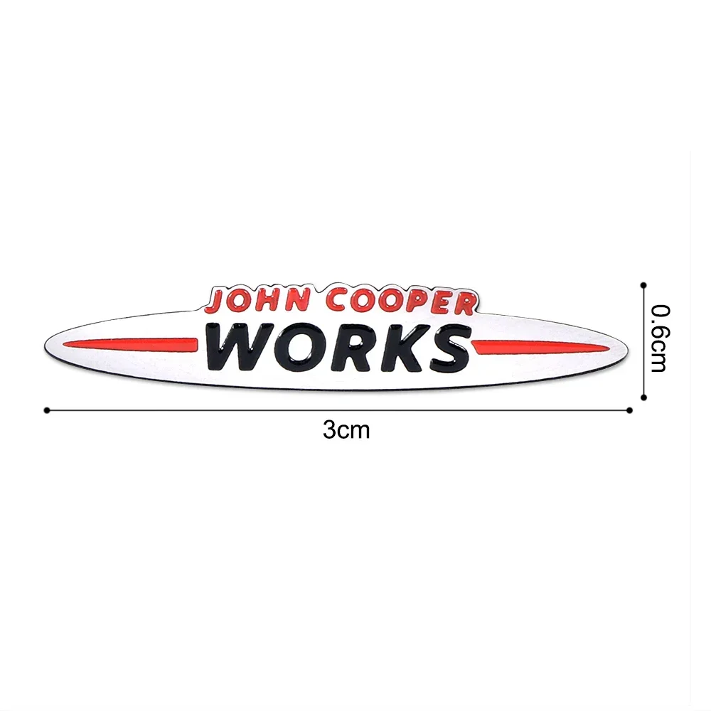 

John Cooper Works наклейки металлические украшения для Mini Cooper JCW S R55 R56 R61 Paceman F54 F55 F60 Countryman аксессуары