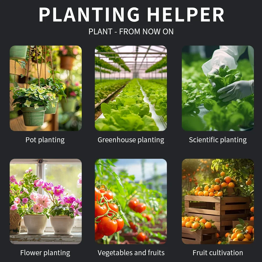 Digital Soil Tester 6 in 1 Soil Detector Soil Moisture Sunlight Fertility Humidity Temp Meter Soil Analyzer for Flower